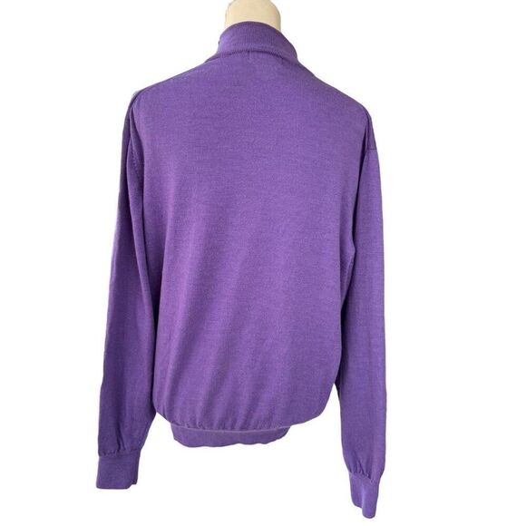 Peter Millar Men's Half-Zip Merino Wool Pullover Sweater Canterbury Golf Size L - Picture 2 of 10